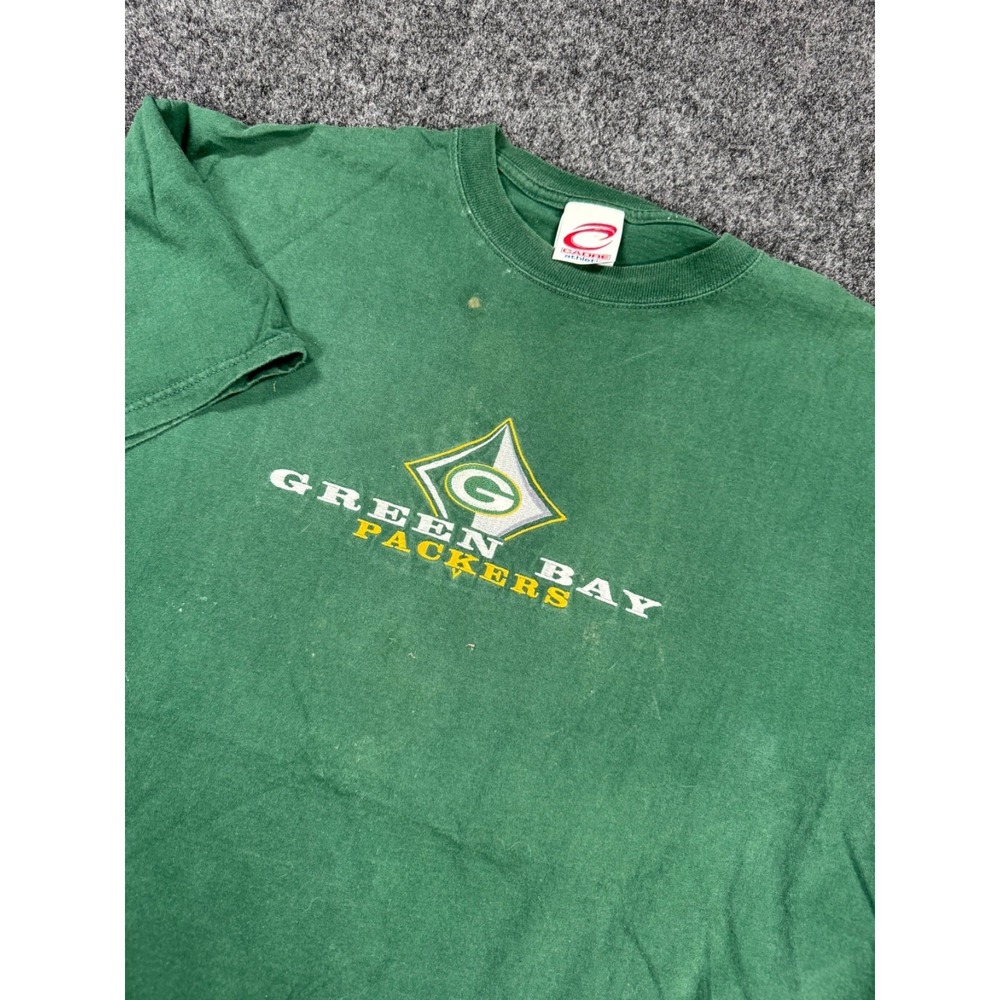 VTG Green Bay Packers Cadre Athletic USA Made T Shirt Mens Large NFL 90s